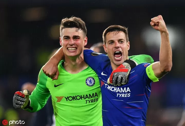 Chelsea 2 2 Frankfurt Agg 4 3 On Pen Kepa The Hero As