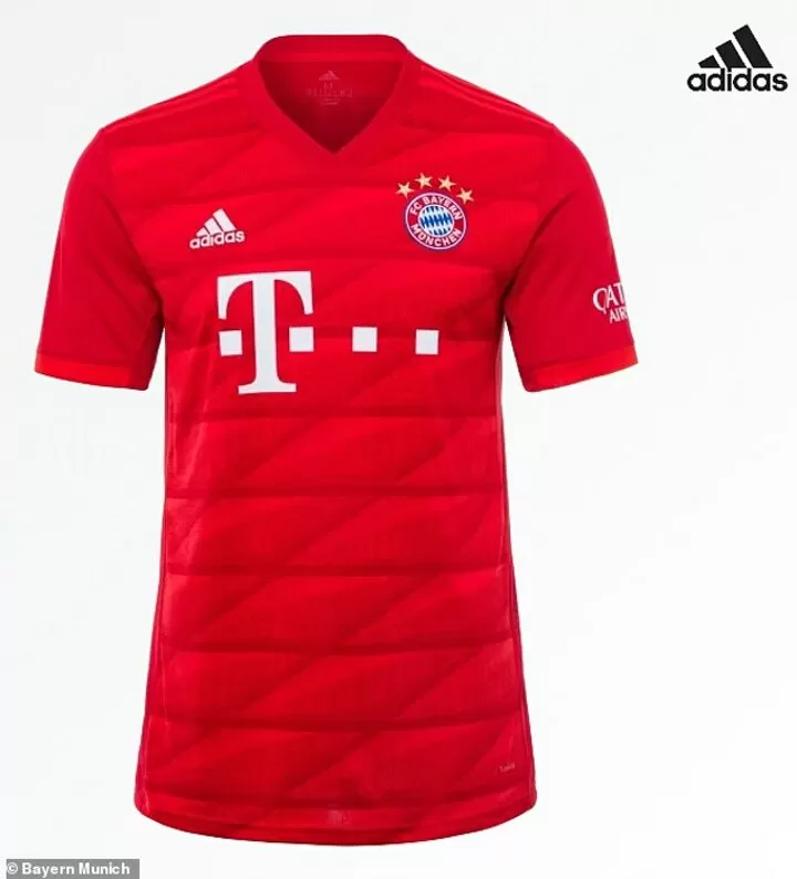 Bayern reveal all red home kit inspired by diamond pattern of
