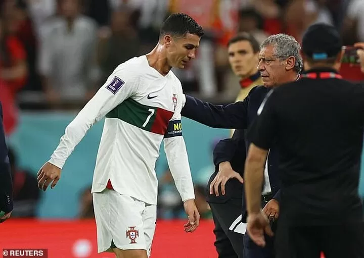 Cristiano Ronaldo exits in tears after Portugal's World Cup exit