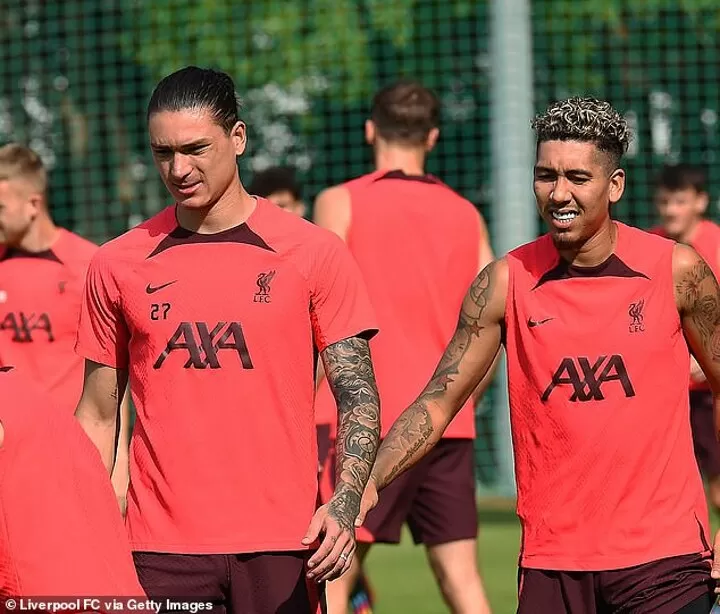 Darwin Nunez joins up with Liverpool squad at Dubai training camp