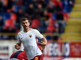 Dzeko marca, mas Roma empata com o Bologna fora de casa