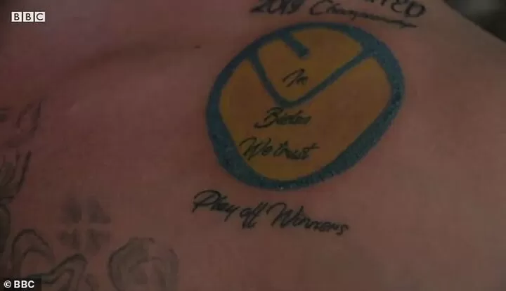 Leeds Fan Gets Championship Play Off Winners Tattoo Before Derby Loss All Football