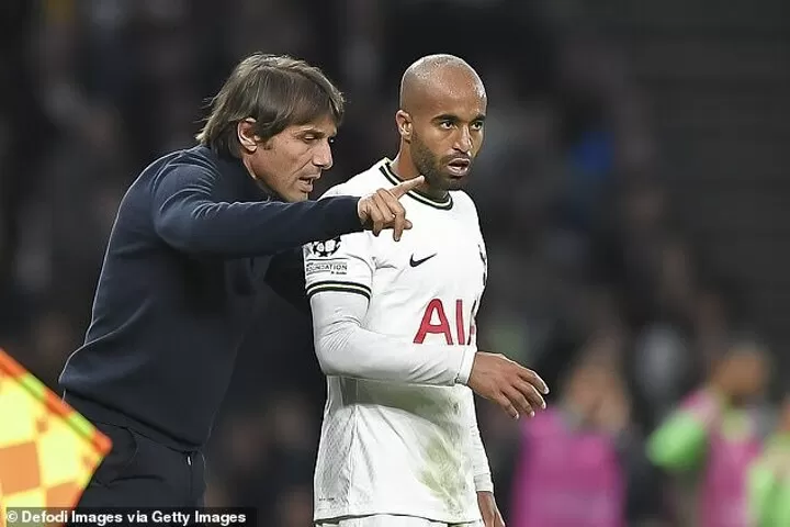 Lucas Moura cries his eyes out as he plays his final home game for  Tottenham in dismal loss to Brentford