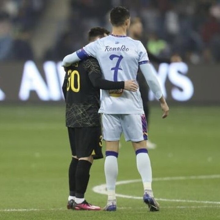 Kick Off: Messi & Ronaldo embrace after nine-goal friendly ...