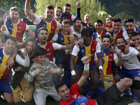 Pique can celebrate something as his FC Andorra win promotion