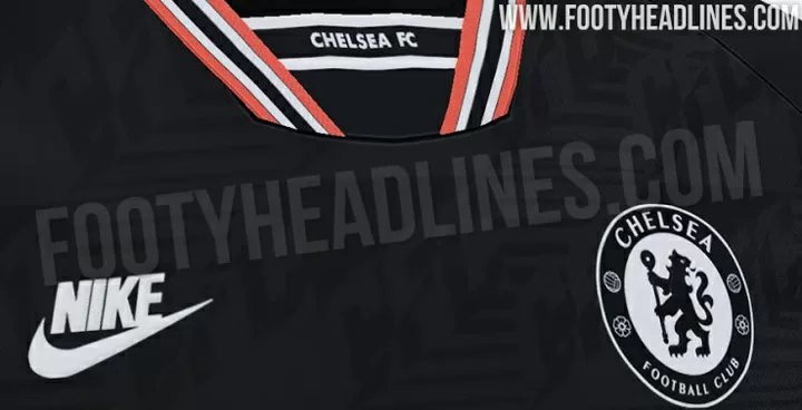 Chelsea 19 20 Third Kit Leaked Predominantly Black With Orange White Trim All Football