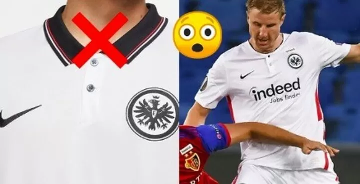 Football shirt with collar online