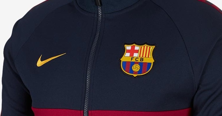 Nike Barcelona 19 20 I96 anthem jacket released All Football