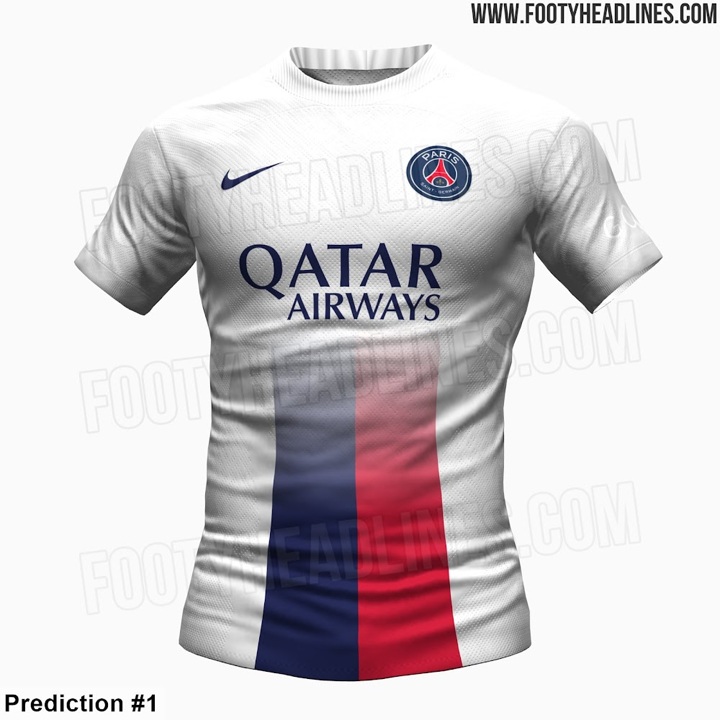 PSG 2023 2024 away kit will be a bit different from the initial