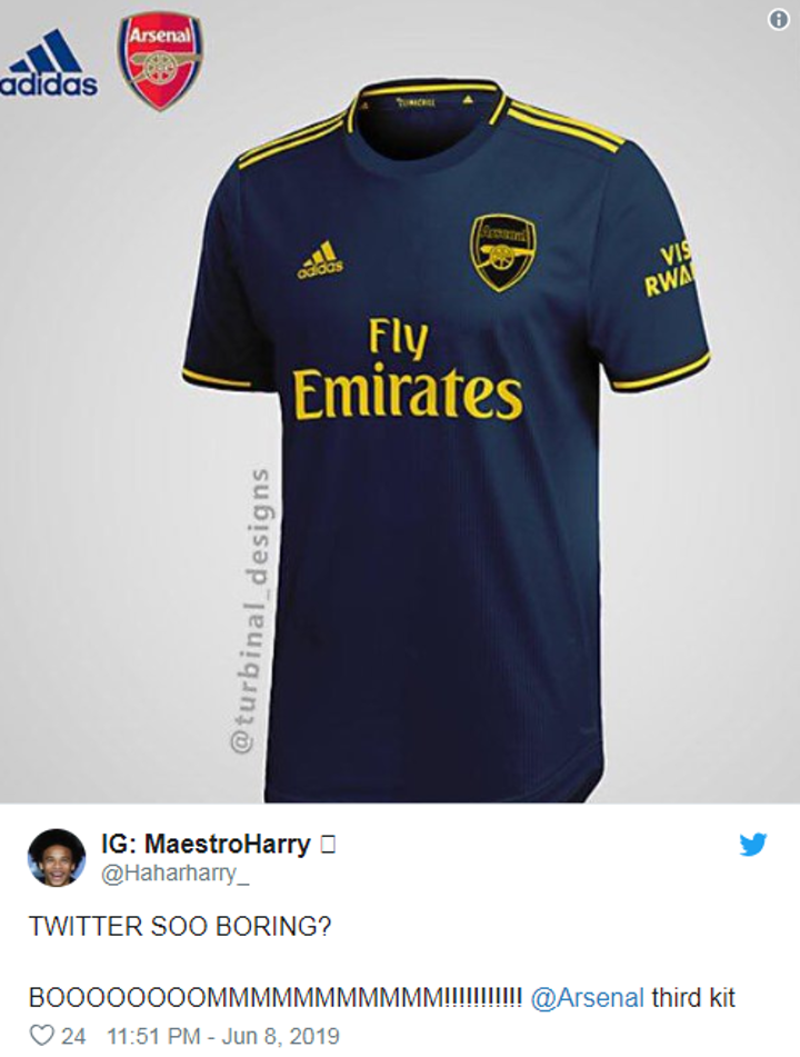 Arsenal fourth kit 19 20 top