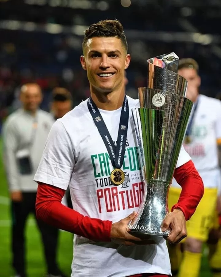 Ronaldo To Collect His Nations League Trophy In Cr7 Museum All Football