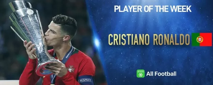 Portugal Captain Cristiano Ronaldo Named All Football Player Of The Week All Football