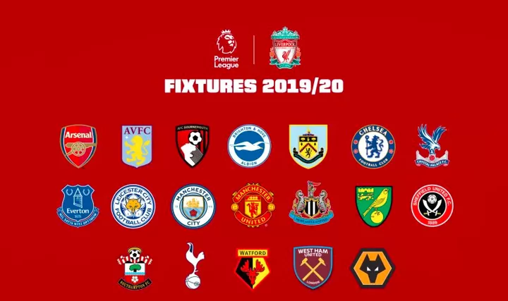 OFFICIAL Liverpool Premier League fixtures for 2019 20 released