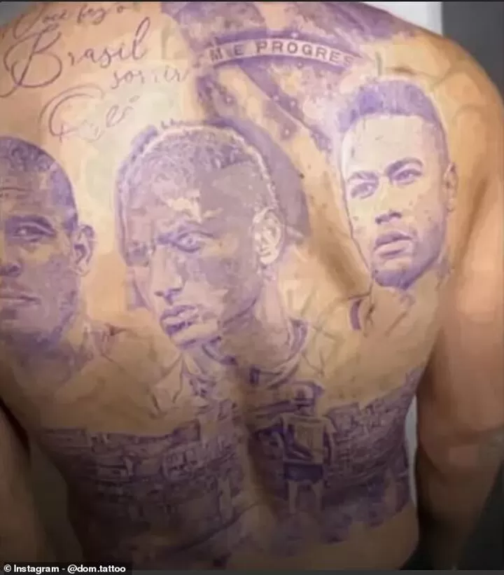 Richarlison gets tattoo of Brazil greats Ronaldo, Neymar and HIMSELF along  with Pele message as Tottenham striker immortalises World Cup campaign that  ended in tears | talkSPORT