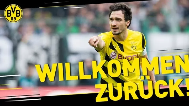 Official Mats Hummels Makes Shock Return To Dortmund From Bayern All Football