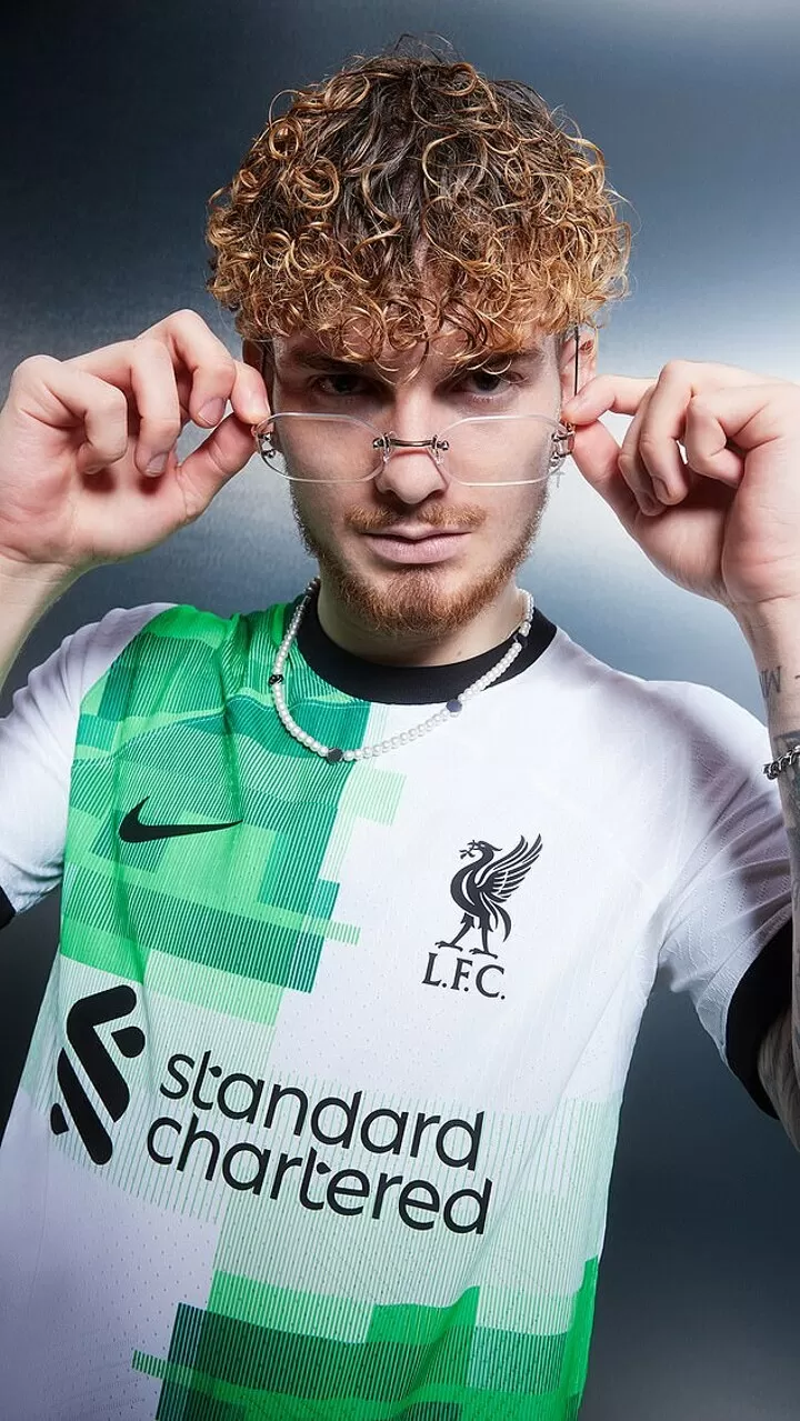 Liverpool green and white cheap away kit