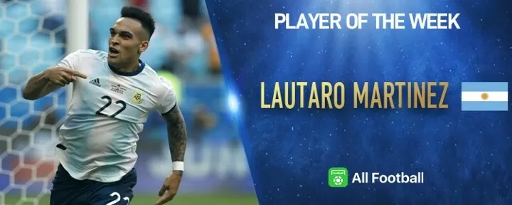 Argentina Starlet Lautaro Martinez Named All Football Player Of The Week All Football