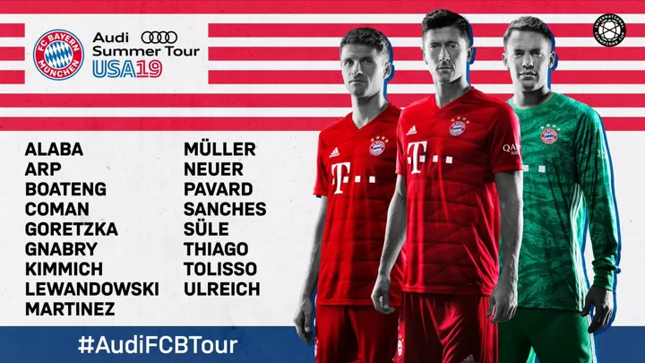 Pavard Arp In Lucas Out As Bayern Name Pre Season Squad For Us Tour All Football