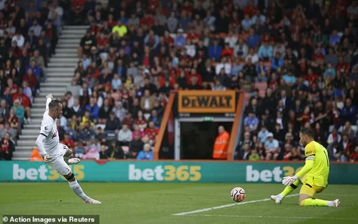 Bournemouth 0-2 Tottenham Hotspur: Maddison scores first Spurs