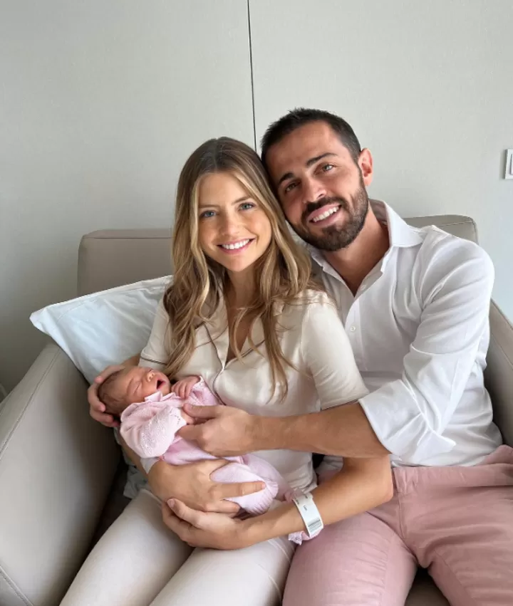 Bernardo Silva and his wife posted photos announcing the birth of their  child| All Football