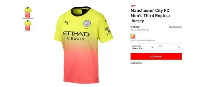 Man City Third Kit Goes On Sale Ahead Of Release Date All Football