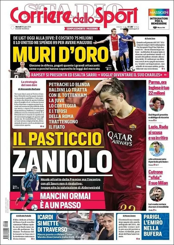 Roma Starlet Nicolo Zaniolo Attracted By Move To Tottenham All Football