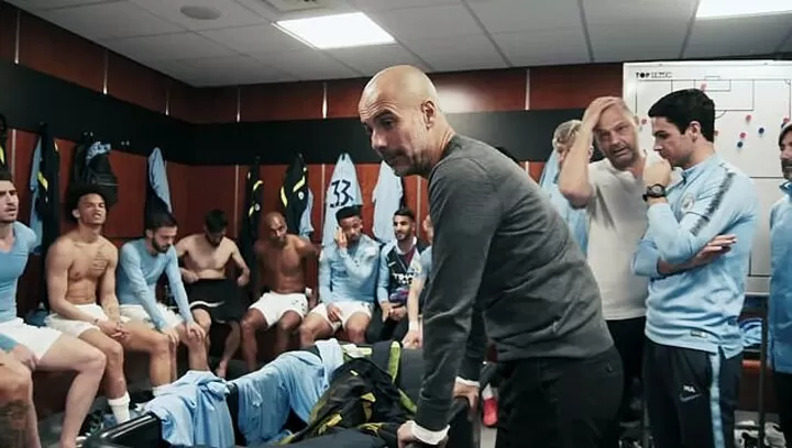 Inside Pep S Old Trafford Dressing Room Speech That Guided Man City To The Title All Football