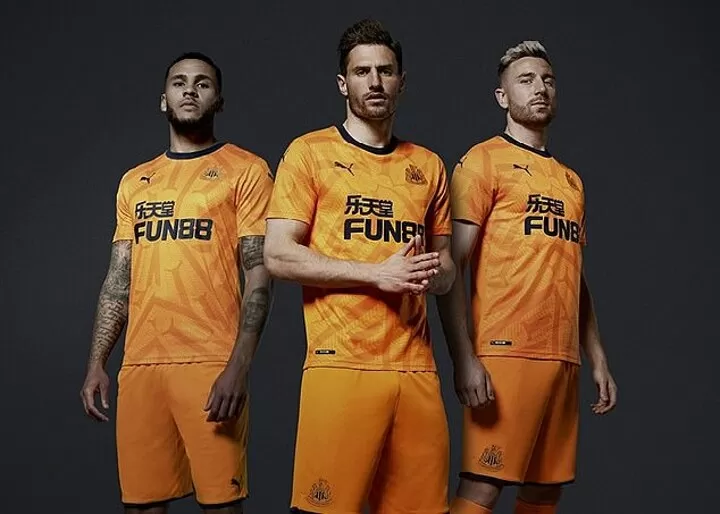 Orange football kit shop premier league