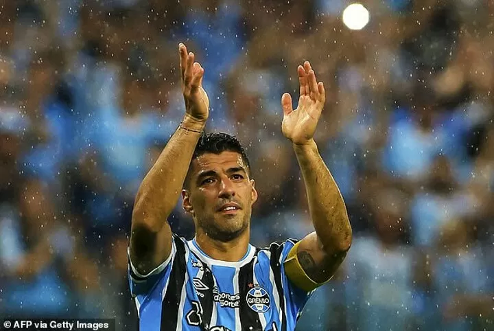 Luis Suarez scored Gremio's game-winning goal in his farewell for