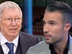 Robin van Persie's reaction to Ferguson retiring just a year after signing him