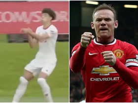 Man Utd U18 player mimics Rooney’s knockout celebration in 9-1 win vs Liverpool