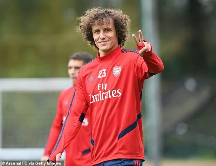David Luiz Takes Part In His First Arsenal Training Since 7m Move From Chelsea All Football