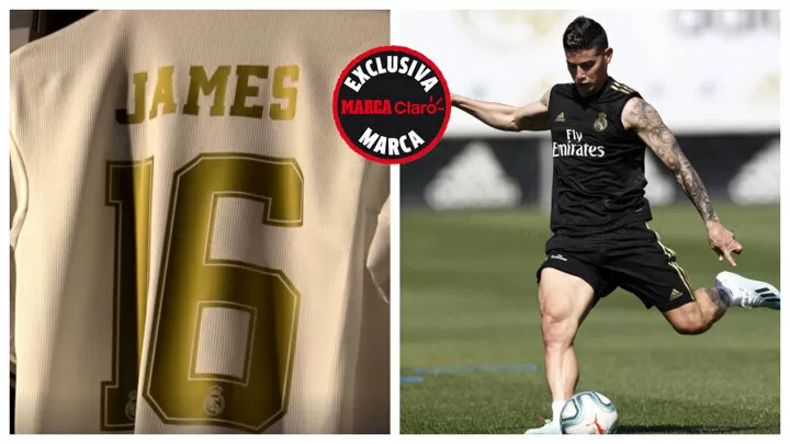 james real madrid jersey