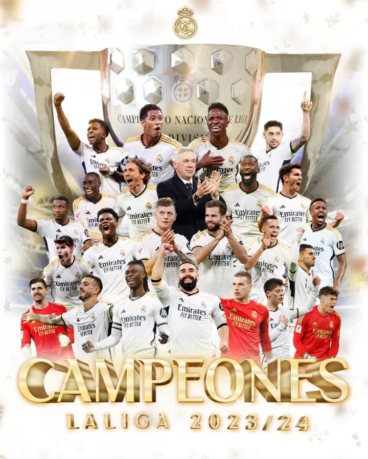 Kick Off Real Madrid seal La Liga for the 36th time as Barcelona lost to Girona All Football