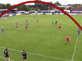 What an amazing halfway line goal