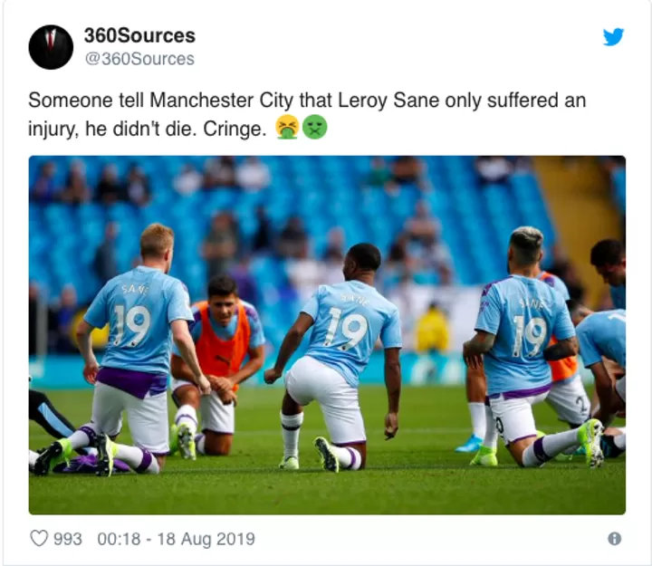 Fans Mock City For Wearing Sane S Name And Number On Their Training Shirts All Football