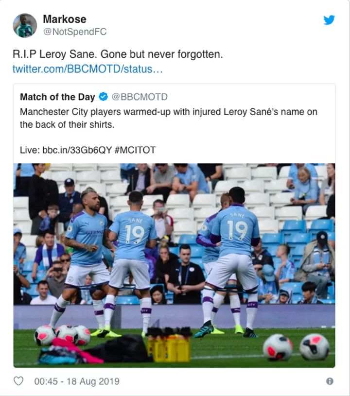 Fans Mock City For Wearing Sane S Name And Number On Their Training Shirts All Football