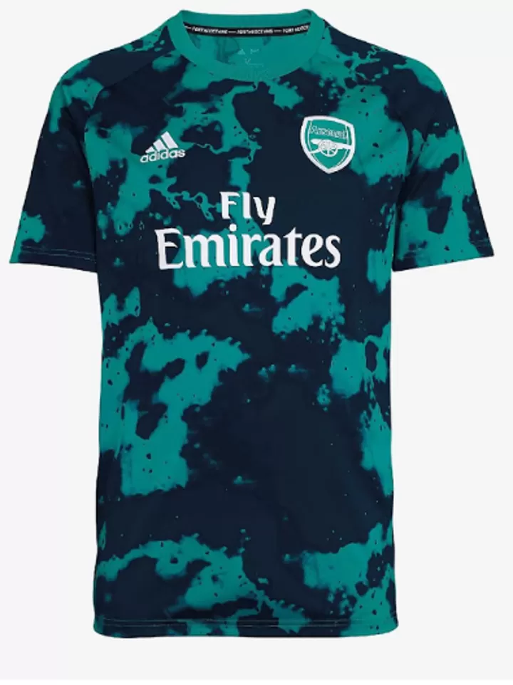 Arsenal 19 20 pre match kit released Navy teal with garish all