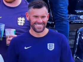 Eight-cap former England star spotted in crowd for England’s draw vs Denmark