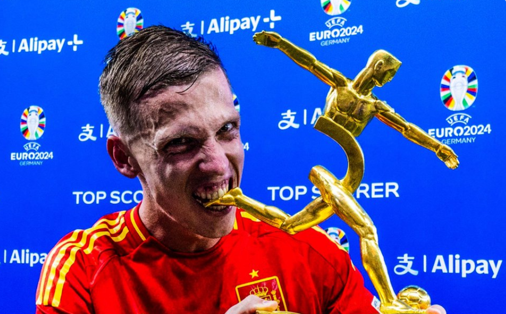 OFFICIAL: Dani Olmo wins EURO 2024 top scorer award| All Football