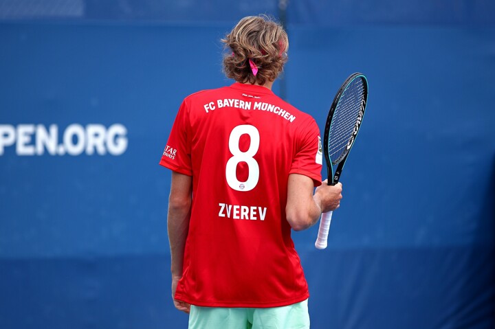 IN PICS: German tennis player Zverev appears at the US Open in Bayern shirt | AllFootball