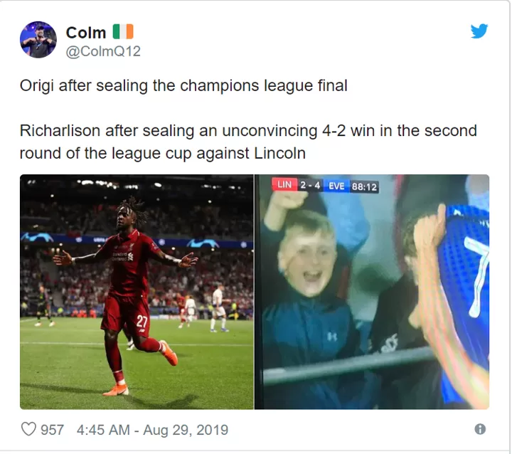 Liverpool Fans Mock Everton After Richarlison S Messi Celebration All Football