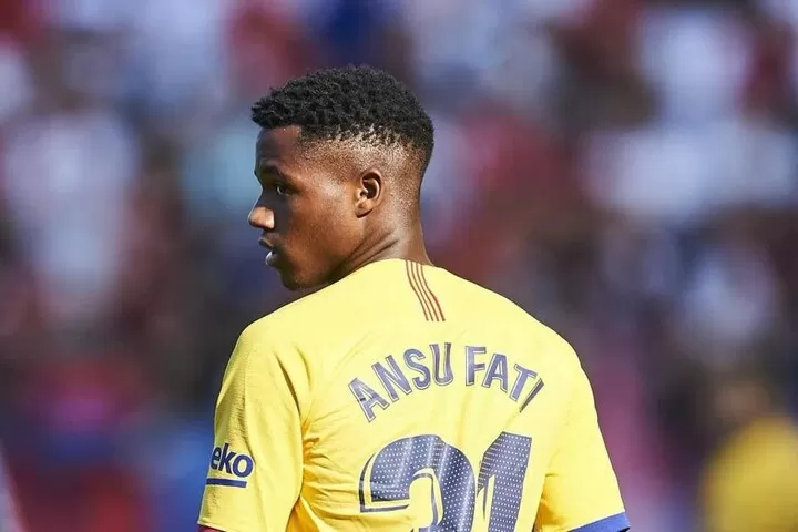 The Proof That Ansu Fati Is Now A Barcelona First Team Player All Football