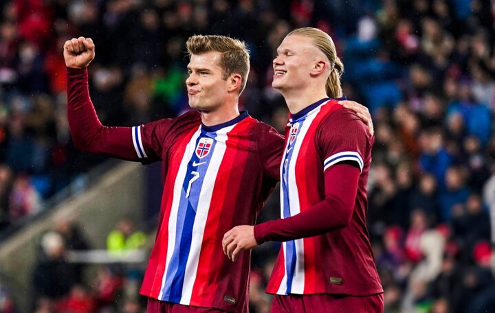 Norway 3-0 Slovenia: Haaland nets double, Sørloth scores to secure 3 pts|  All Football
