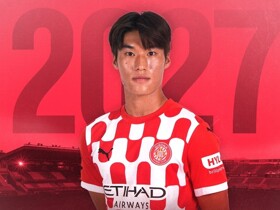 替补登场，韩国18岁小将金民洙今天凌晨完成西甲首秀