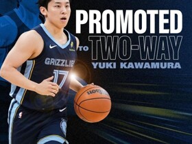 体坛晚报：河村勇辉获灰熊双向合同；覃海洋获200米蛙泳亚军