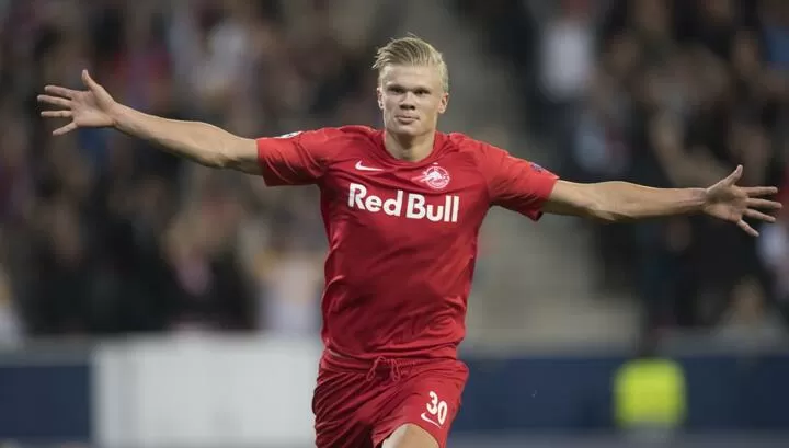 Barca Arsenal Man Utd Eye 19 Year Old Haaland Who Scored Hat Trick In Ucl All Football