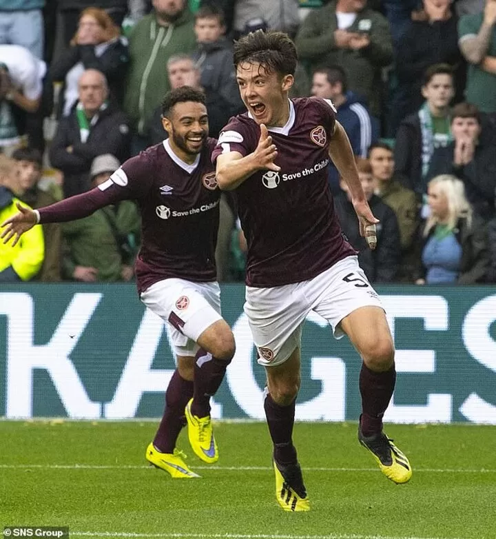 Man City Keeping Tabs On Hearts Full Back Aaron Hickey Mail All