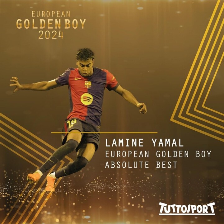 OFFICIAL: Lamine Yamal is the winner of 2024 Golden Boy award| All Football