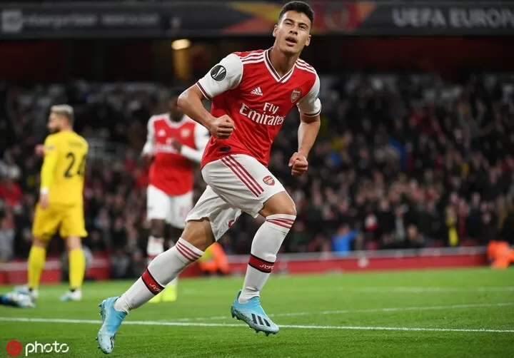 Arsenal 4 0 Standard Liege Martinelli Scores Twice In Europa League Four Goal Stroll